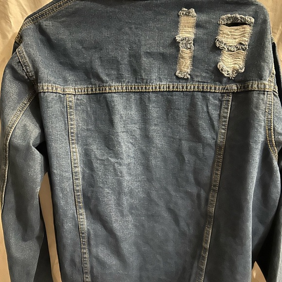 Seven 7 Jeans Distressed Denim Jacket - Picture 3 of 6